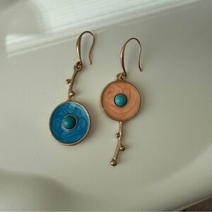 Robert Lee Morris Asymmetric Drop Earrings